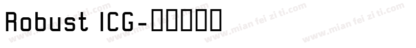 Robust ICG字体转换